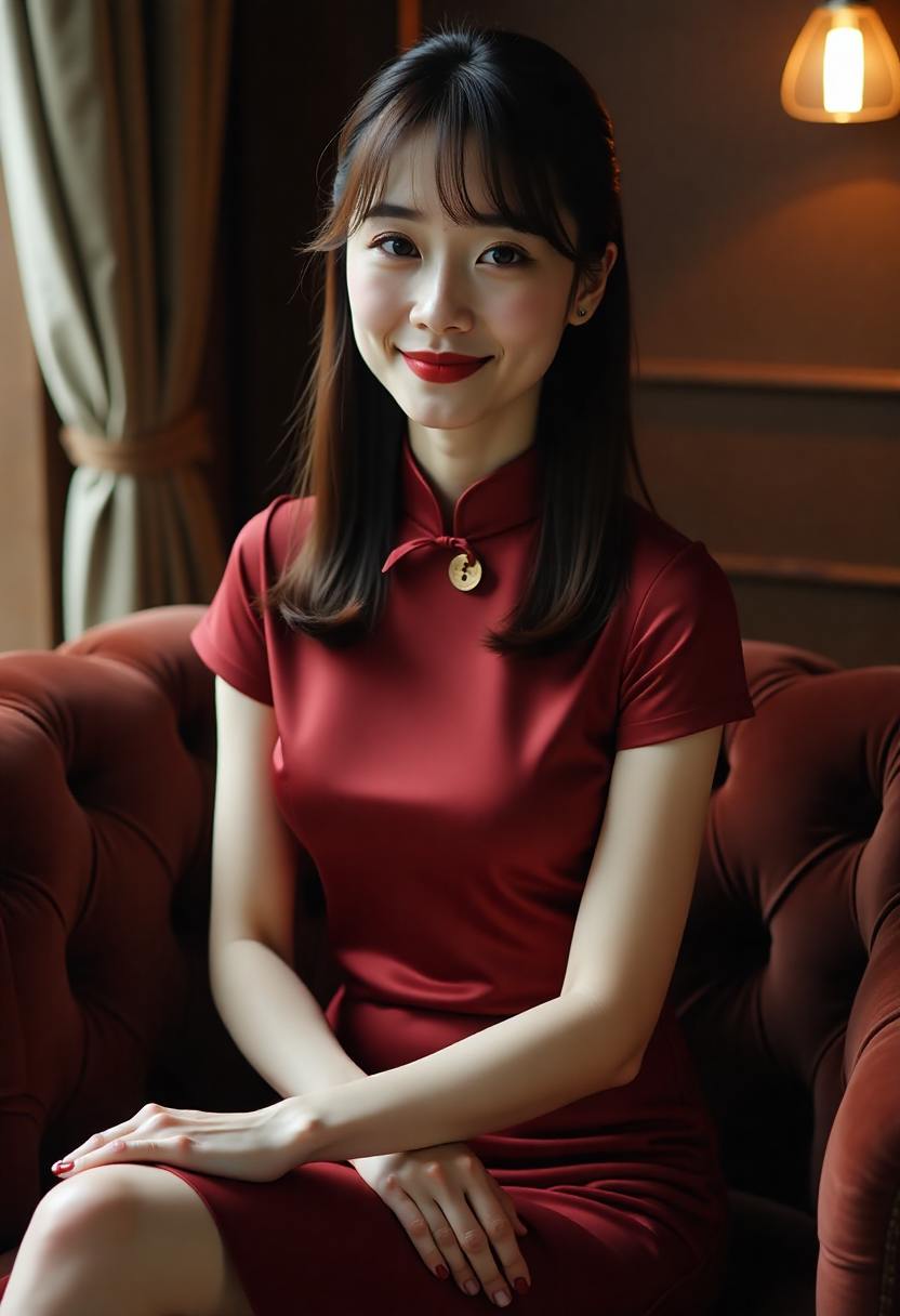 梅兰特夫人竖版海报，旧宅雨夜与墨绿雨伞
